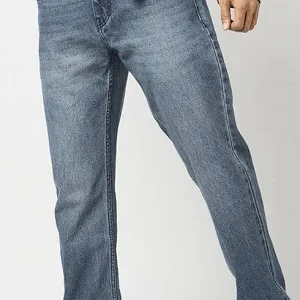 yousta men mid wash straight fit jeans for men