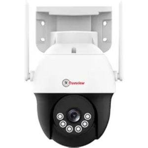 trueview wifi 3mp mini pan tilt zoom cctv camera | outdoor indoor security camera | storage on cloud or sd card up to 256 gb | intruder alarm | color night vision | two way talk