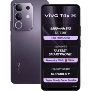 vivo t4x 5g (pronto purple, 128 gb) (8 gb ram)
