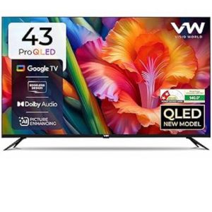 vw 109 cm (43 inches) pro series 4k ultra hd smart qled google tv vw43gq1